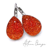 Big as Texas Autumn Teardrop Dangles -Fall Earrings