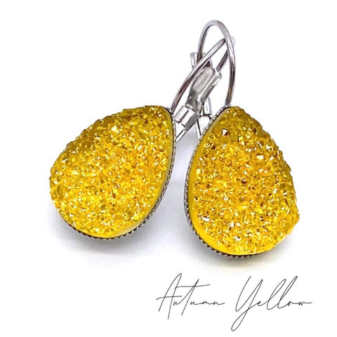 Big as Texas Autumn Teardrop Dangles -Fall Earrings