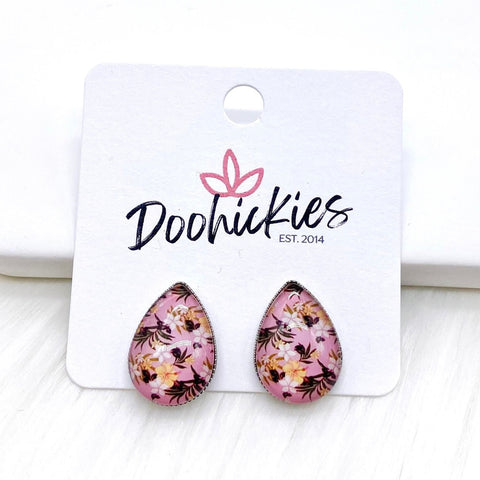 Big as Texas Hawaii Floral Teardrops -Summer Earrings