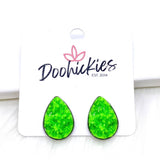 Big as Texas Neon Teardrops -Summer Earrings