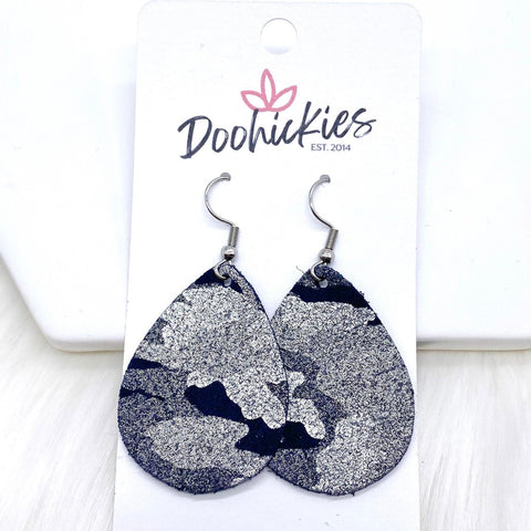 1.5" Camo Shimmer Itty Bitty Collection -Earrings
