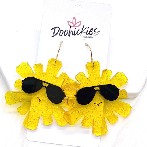 2" Cool Sun Acrylics -Summer Earrings