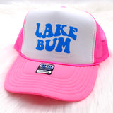 Neon Lake Bum Trucker Hats
