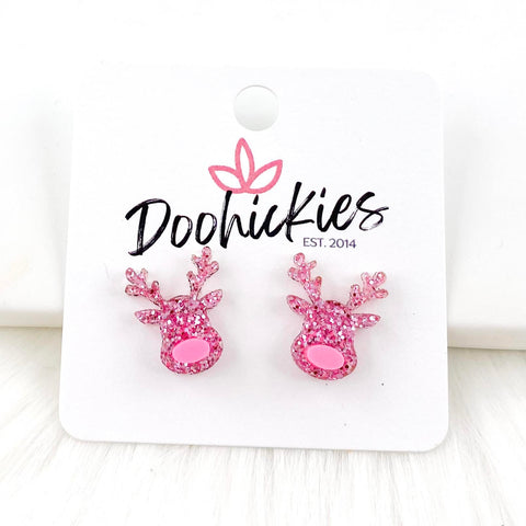 Clara Reindeer Studs -Christmas Earrings