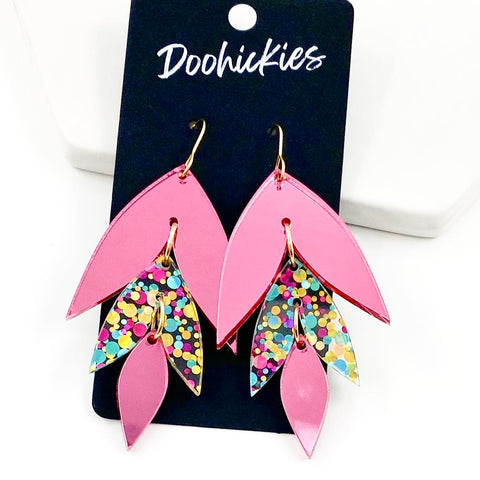 2.5" Mermaid Confetti Lilli Belle Acrylics -Spring Earrings