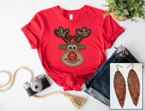 Glitter Reindeer (Glitter Look) - PLEASE ALLOW 3-5 BUSINESS DAYS FOR SHIPPING