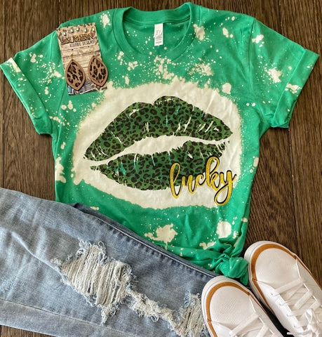 Bleached Leopard Lucky Lips- PLEASE ALLOW 3-5 BUSINESS DAYS FOR SHIPPING