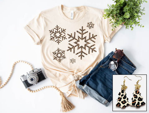 Leopard Snowflakes - PLEASE ALLOW 3-5 BUSINESS DAYS FOR SHIPPING
