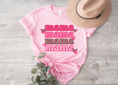 Mama Pink Hearts - PLEASE ALLOW 3-5 BUSINESS DAYS FOR SHIPPING