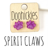 13mm School Spirit Claw Studs - Custom Spirit Earrings