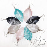 2" Silver Cloud Petals (Smaller Version) -Earrings