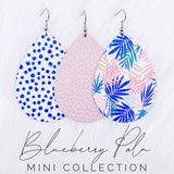 2.5" Blueberry Palm Mini Collection -Summer Earrings