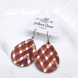 2" Autumn Gingham Mini Collection -Earrings