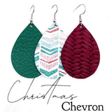 2" Christmas Chevron Mini Collection -Earrings