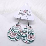 2" Christmas Chevron Mini Collection -Earrings