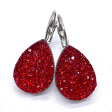 Big as Texas Teardrop Dangles: Red Collection -Earrings