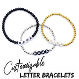 Customizable Letter Bracelets **MESSAGE OR LEAVE A NOTE W/CUSTOMIZATION** -Custom Bracelets