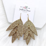 3" Glittery New Years Lilli Belles - New Years Earrings