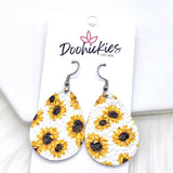 1.5" Sunflower Itty Bitties -Summer Earrings
