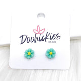 8mm Lil' Daisy Studs -Earrings