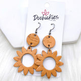 2.5" Daisy Piggyback Corkies (5 Colors) -Earrings