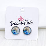 12mm Marble Singles -Earrings