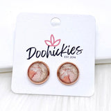 12mm Marble Singles -Earrings