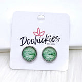 12mm Marble Singles -Earrings