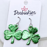 1.25" Itty Bitty Shamrocks -Earrings