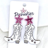 2" Boot Scootin' Acrylic Dangles - Earrings