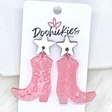 2" Boot Scootin' Acrylic Dangles - Earrings