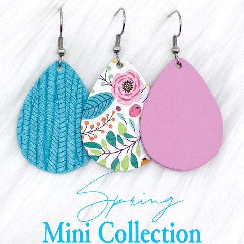 1.5" Spring Mini Collection (leather) -Earrings