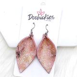 2" Shimmery Marble Small Petals -Earrings