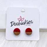 10mm Colorblock Studs -Earrings