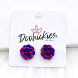 14mm Rose Singles -Earrings