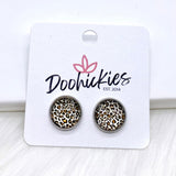 12mm Leopard Singles -Earrings