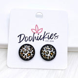 12mm Leopard Singles -Earrings