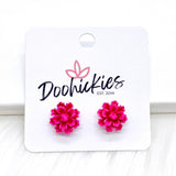 11mm Flower Singles -Earrings