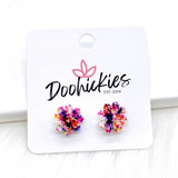 11mm Flower Singles -Earrings