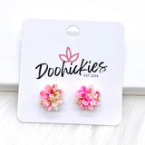 11mm Flower Singles -Earrings