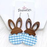 3" Hatching Hares -Earrings