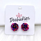 14mm Rose Singles -Earrings