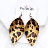 2.5" Leopard Petals -Earrings