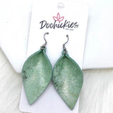 2" Shimmery Marble Small Petals -Earrings