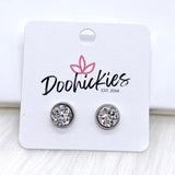 8mm Everyday Single Studs -Earrings