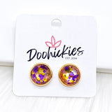 12mm Confetti Drops -Earrings