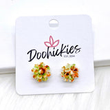 11mm Flower Singles -Earrings