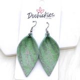 2" Zebra Shimmer Small Petals -Earrings