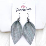 2" Zebra Shimmer Small Petals -Earrings