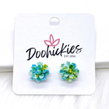 11mm Flower Singles -Earrings